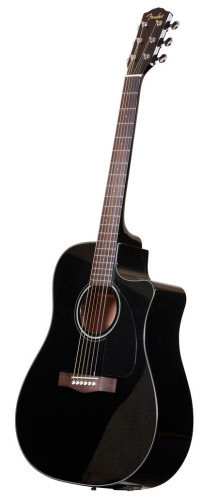 neerhalen Spruit Touhou Fender semi-akoestische gitaar - zwart | FA-CD60-CE-BK | 0961536206